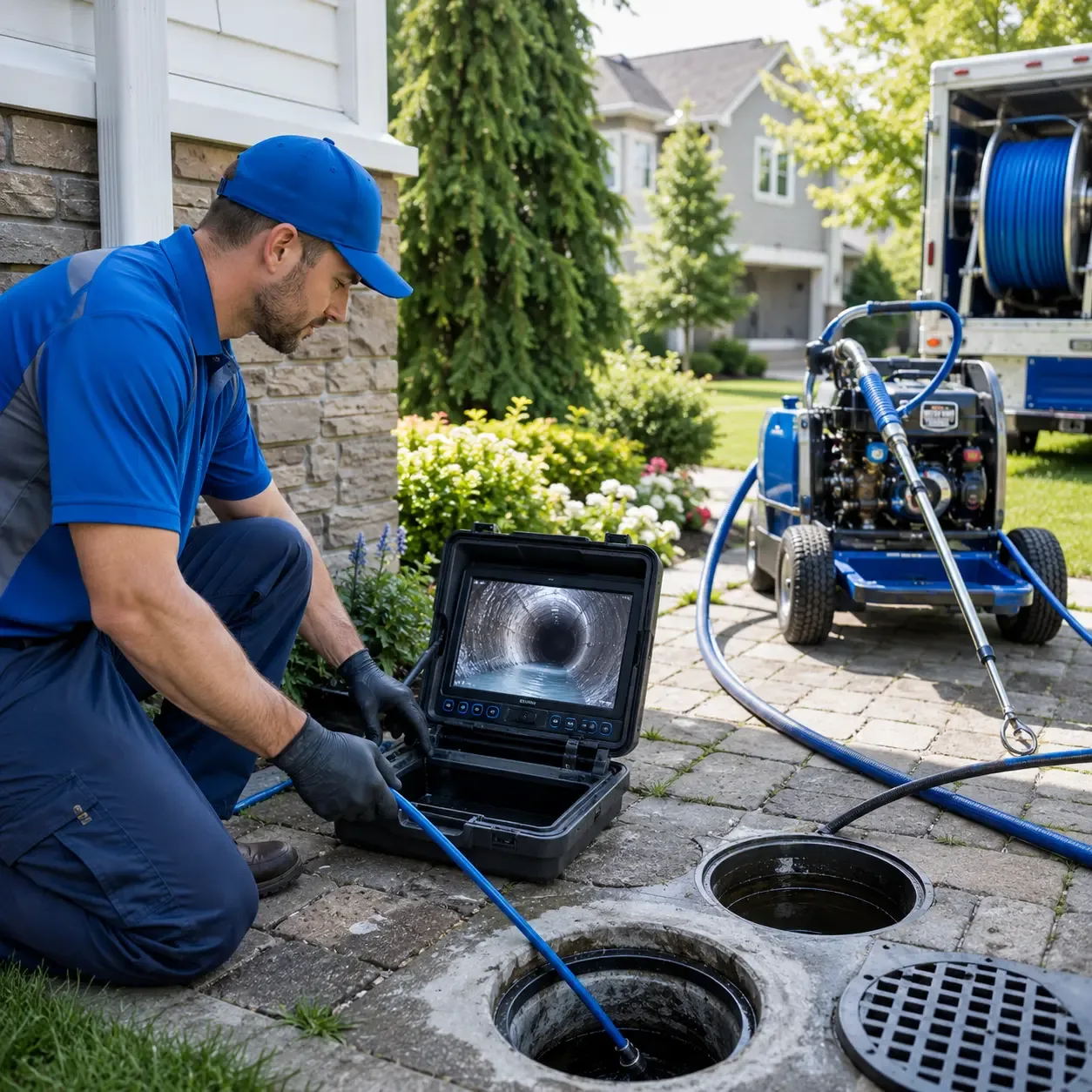 Outdoor drain cleaning professionals serving Mount Auburn, IL