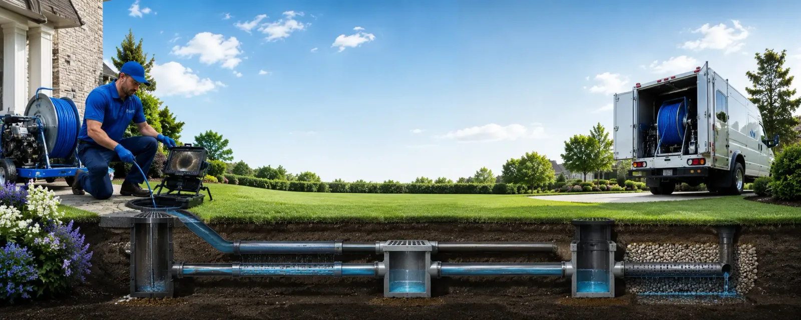 Outdoor drain cleaning information for Mount Auburn, IL